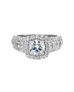 Modern Cushion Grandeur Semi Mount 1CTW