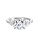 Modern Marquise Solitaire Semi-Mount Ring .40CTW