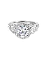 Eternal Sparkle Trio Semi-Mount Ring 1.16CTW