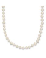 Peaches Nest 14k 3-4mm White Semi-Round Freshwater Cultured Pearl 16 inch Necklace