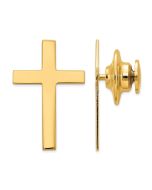 Nocturne 14k Cross Tie Tac