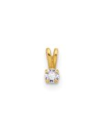 Calm Opus 14k Childrens Tiny CZ Pendant