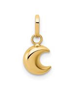 Warm Ridge Whisper Aria 14k Polished Puffed Moon Charm