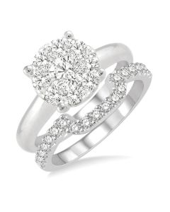 Shine Bright CaCaTh IonZenSol 14K White Gold Diamond Ring