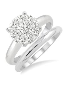 Shine Bright LoLoEl VioVelLux 14K White Gold Diamond Ring