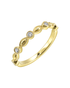 Lysandra 14K Yellow Gold 1/7CTW Diamond Band