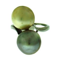 GIA Certified Natural Pearl Art Deco Ring  
