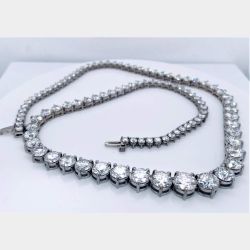 45.60 Ct Diamond Tennis Necklace
