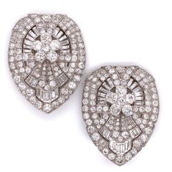 24.00 Ct Diamond Double Clip Set
