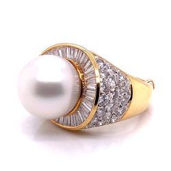 18k Yellow Gold South Sea Pearl Ring
