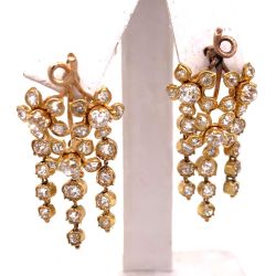 18k Yellow Gold Diamond Earrings
