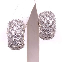 18K White Gold Diamond Earrings
