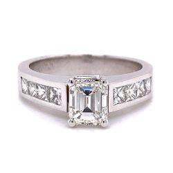 18K White Gold 1.00 Ct. GIA Certified Diamond Ring