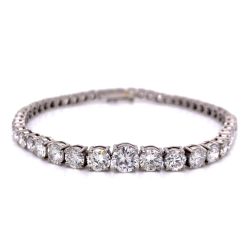 Platinum 9.75 Ct. Diamond Tennis Bracelet
