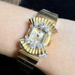 Incredible 1960's 18K Yellow Gold Patek Philippe Cocktail Watch
