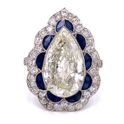 Platinum 4.12 Ct. EGL Certified Diamond Ring
