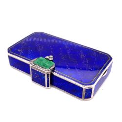 Jade, Diamond, and Lapis Lazuli Makeup Box
