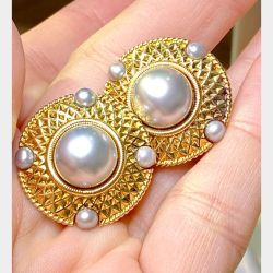 Cassandra Goad 18K Yellow Gold Pearl Earrings