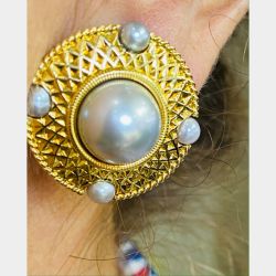 Cassandra Goad 18K Yellow Gold Pearl Earrings