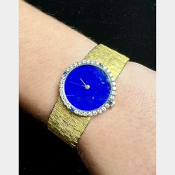 Piaget 18K Yellow Gold Lapis Lazuli Watch
