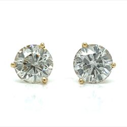 14K Yellow Gold 3.00 Ct. Diamond Stud Earrings
