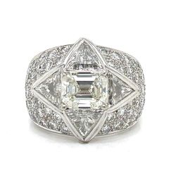 18K White Gold Diamond Cocktail Ring
