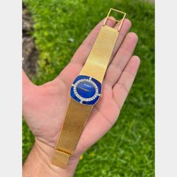 Buche Girod 18K Yellow Gold Lapis Lazuli Watch