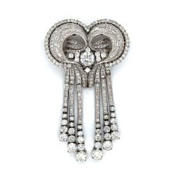 Art Deco Platinum Diamond Pendant
