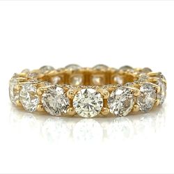 14K Yellow gold 7.95 Ct. Diamond Eternity Band

