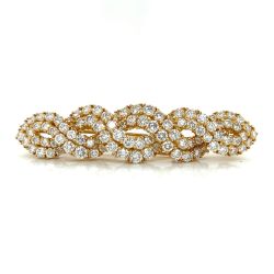 18K Yellow Gold 5.46 Ct. Diamond Brooch
