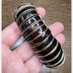 18K Yellow Gold Diamond & Shell Bracelet
