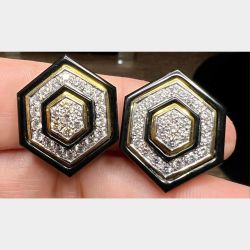 18K Yellow Gold 2.00 Ct. Diamond Earrings