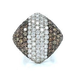 18K White Gold 7.00 Ct. Diamond Cocktail Ring