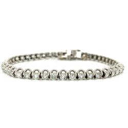 14K White Gold 5.00 Ct. Diamond Tennis Bracelet