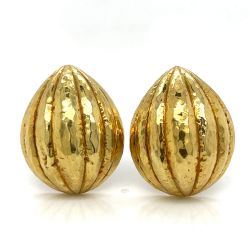 David Webb 18K Yellow Gold Earrings
