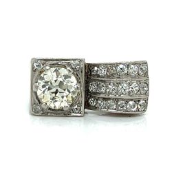 Art Deco Platinum 2.50 Ct. Diamond Ring
