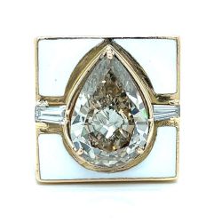 18K Yellow Gold GIA Certified 6.16 Ct. Diamond Ring