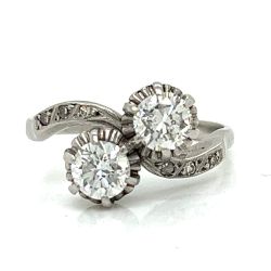 Art Deco Platinum 1.10 Ct. Diamond Ring
