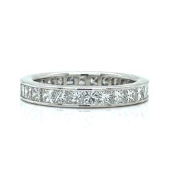 18K White Gold 2.15 Ct. Diamond Eternity Band