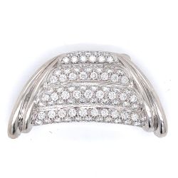 18K White Gold 7.00 Ct. Diamond Slide Pendant