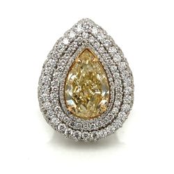 18K White Gold GIA Certified 12.10 Ct. Diamond Ring
