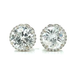 14K Whte Gold 4.60 Ct. Diamond Earrings
