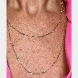 18K Yellow Gold 7.03 Ct. Diamond by the Yard Necklace