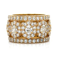 18K Yellow Gold 5.35 Ct. Diamond Ring
