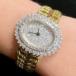 18K Yellow Gold Diamond Watch
