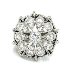 Art Deco Platinum 2.70 Ct. Diamond Ring