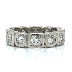 Platinum 1.40 Ct. Diamond Band
