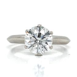 TIFFANY & CO. Platinum GIA Certified 1.54 Ct. Diamond Engagement Ring