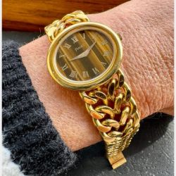 PIAGET 18K Yellow Gold Tiger Eye Watch
