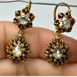 2.50 Ct.* Victorian Diamond Earrings